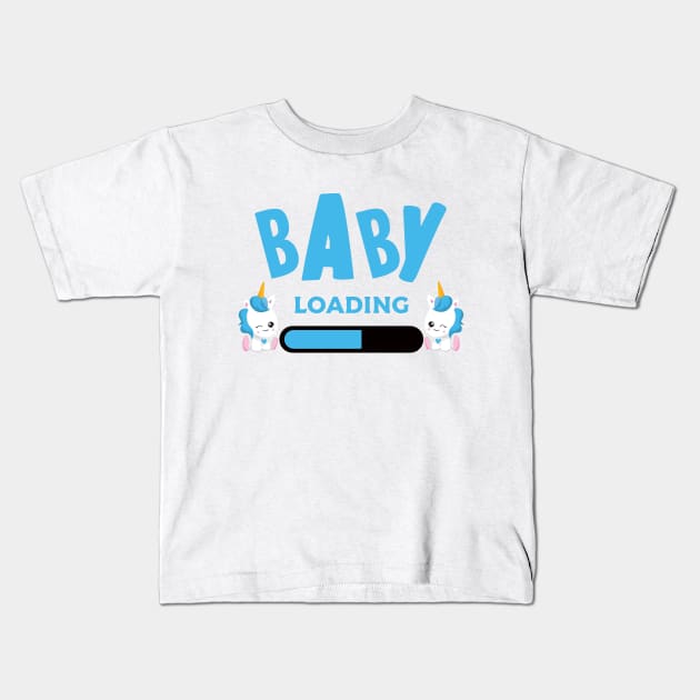 Baby Boy Loading Kids T-Shirt by My Tribe Apparel